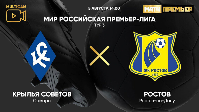 Крылья Советов &mdash; Ростов. Голы и лучшие моменты